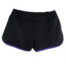 SHORTS MANIACS VINI FONT - PRETO E ROXO